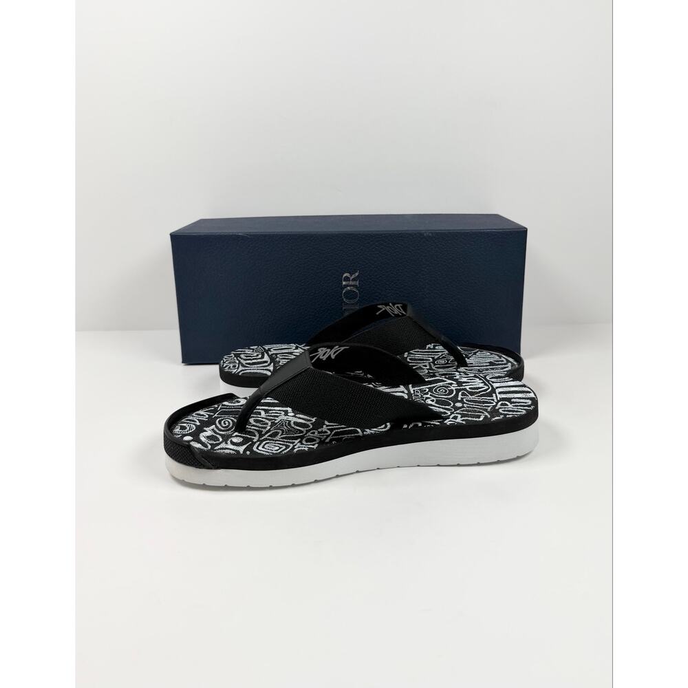 Size 41EU/8US - Dior x Shawn Stussy Flip Flops - Picture 8 of 10